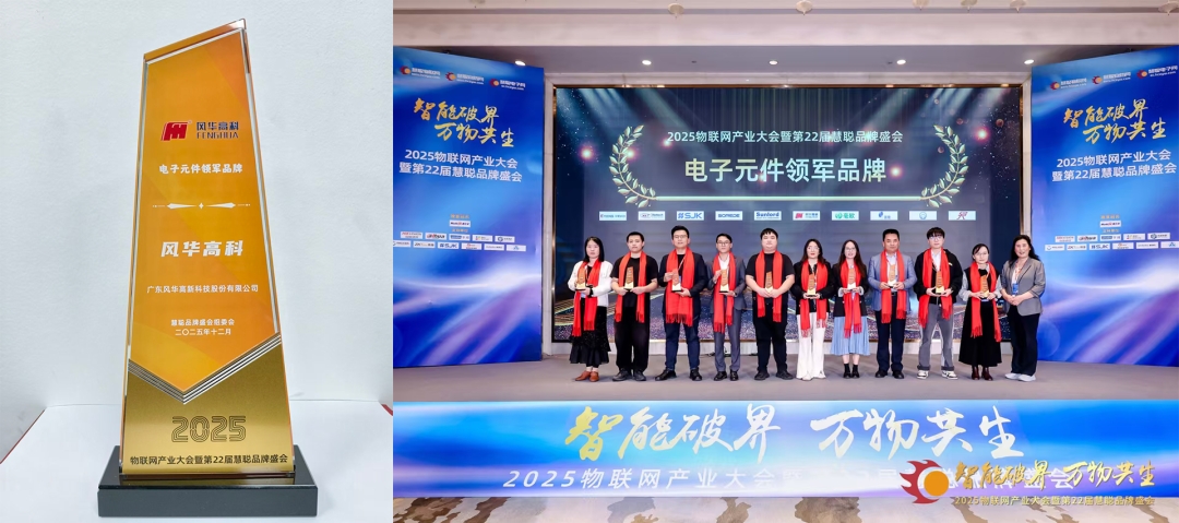 風華高科榮獲“電子元件領軍品牌”